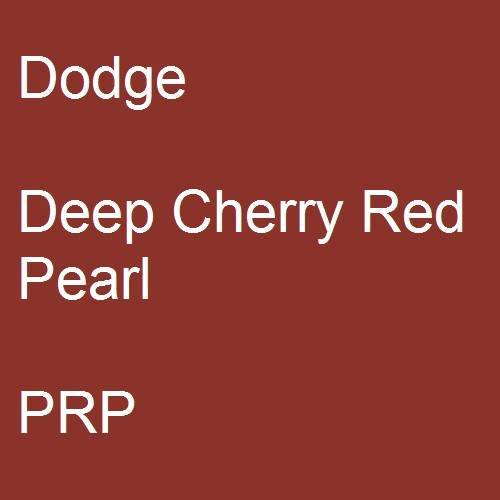 Dodge, Deep Cherry Red Pearl, PRP.